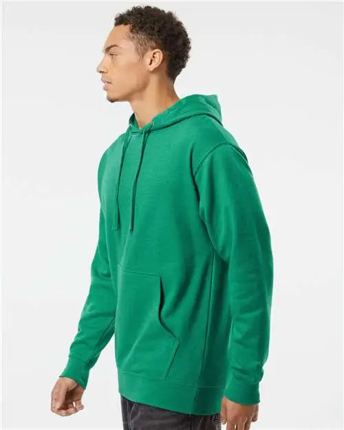 Independent Trading Co. Ss4500 Midweight Hooded Sweatshirt - Kelly Green Heather