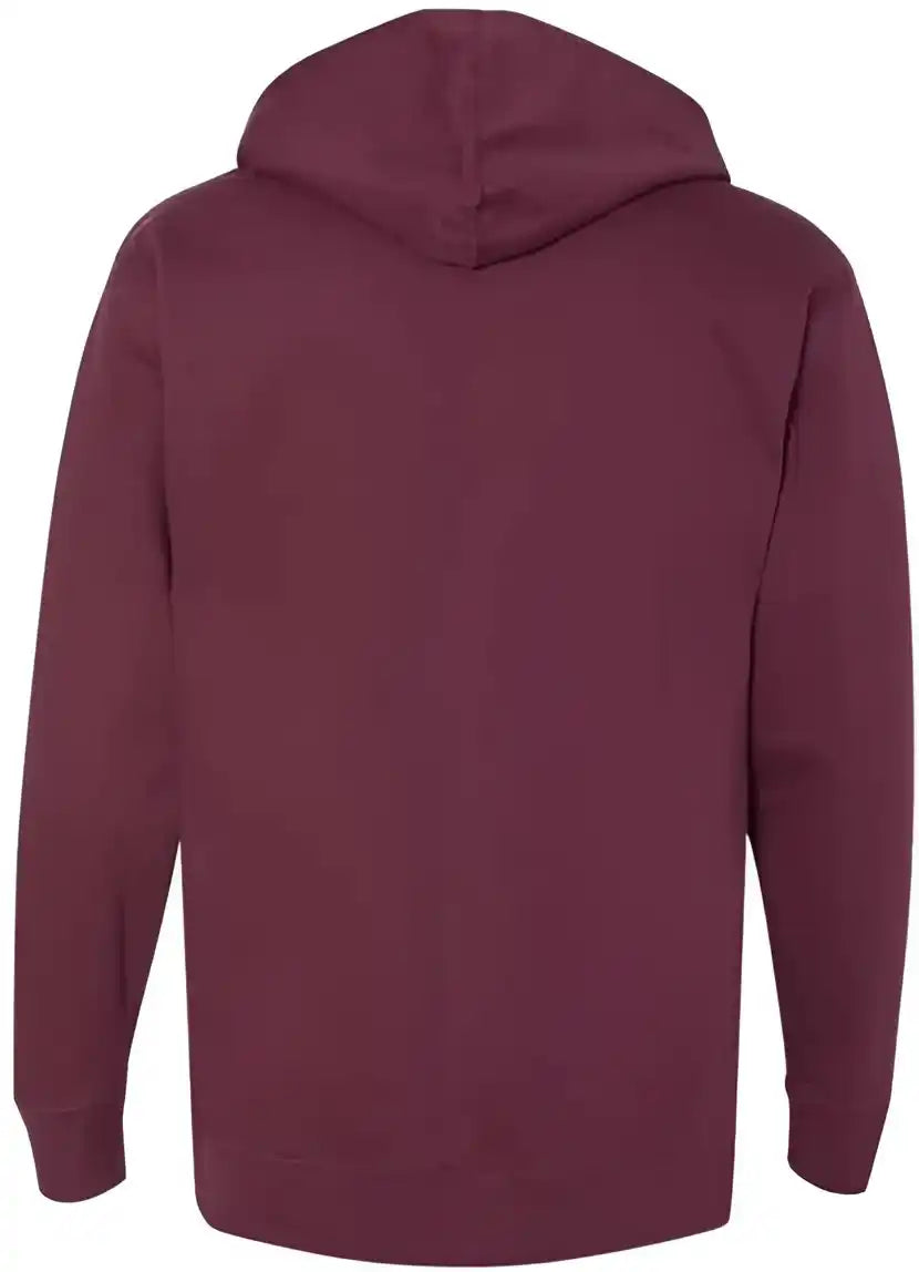 Independent Trading co Ss4500 Midweight Hooded Sweatshirt Maroon
