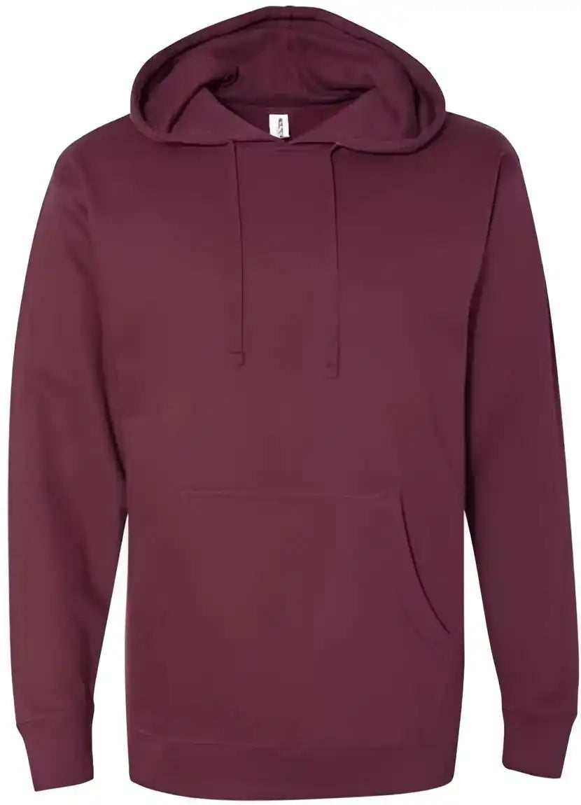 Independent Trading co Ss4500 Midweight Hooded Sweatshirt Maroon