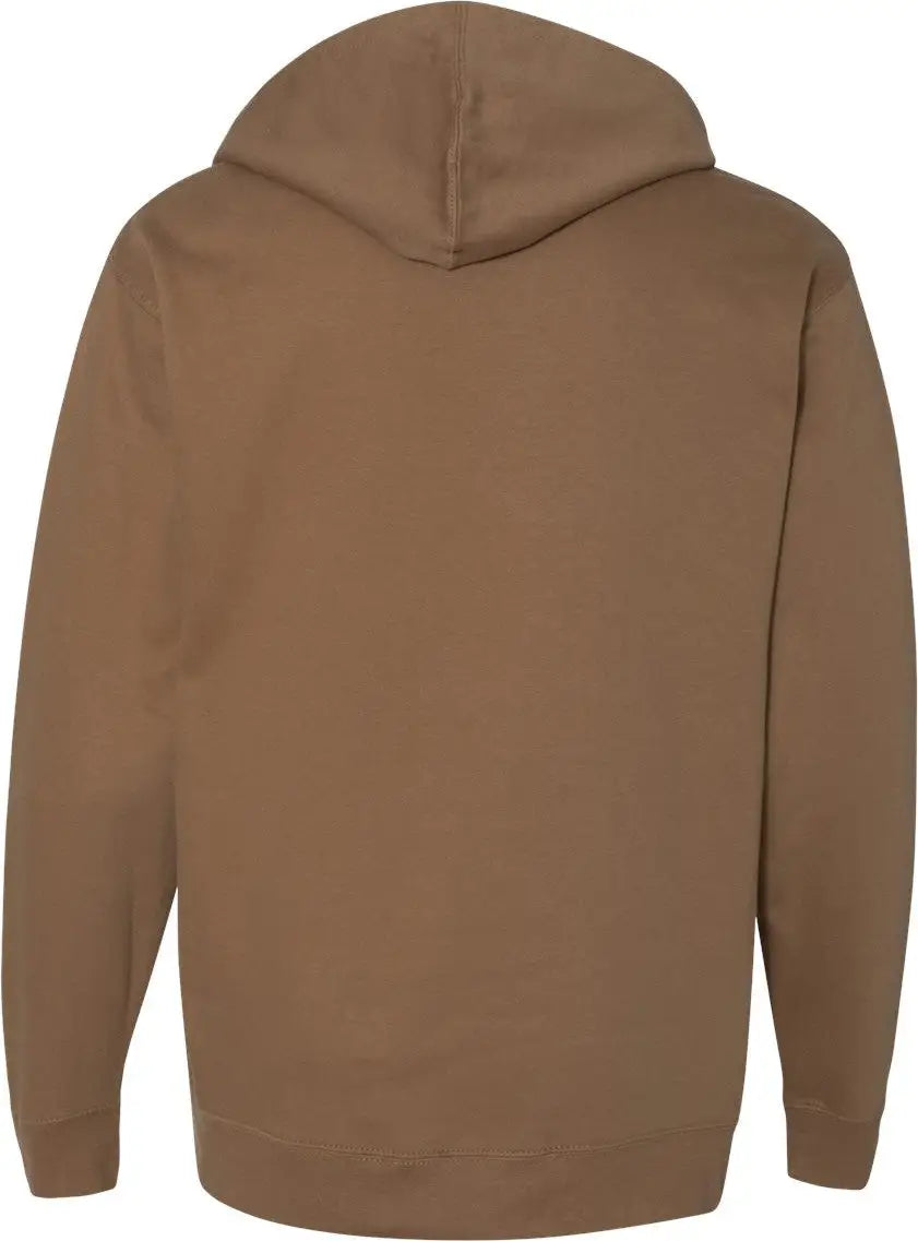 Independent Trading Co. Ss4500 Midweight Hooded Sweatshirt - Saddle - Brown / Xs