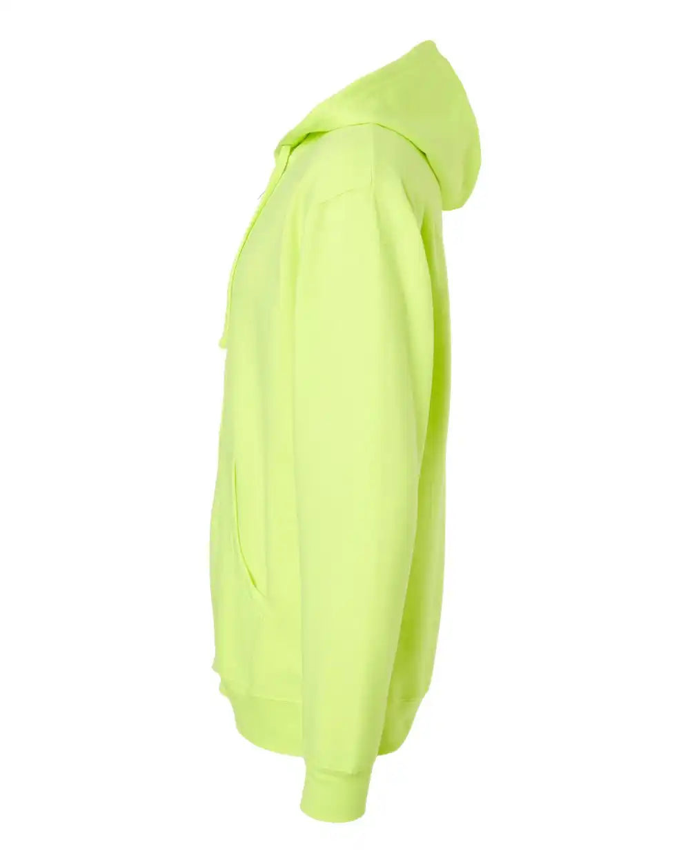 Independent Trading Co. Ss4500z Midweight Full-zip Hooded Sweatshirt - Safety Yellow