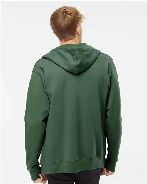 Independent Trading Co. Ss4500z Midweight Full-zip Hooded Sweatshirt - Alpine Green