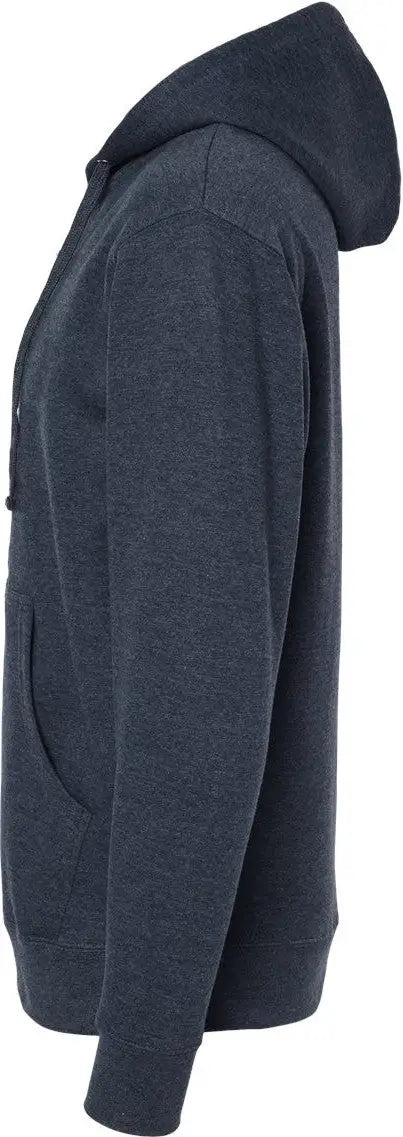 Independent Trading Co. Ss4500z Midweight Full-zip Hooded Sweatshirt - Classic Navy Heather