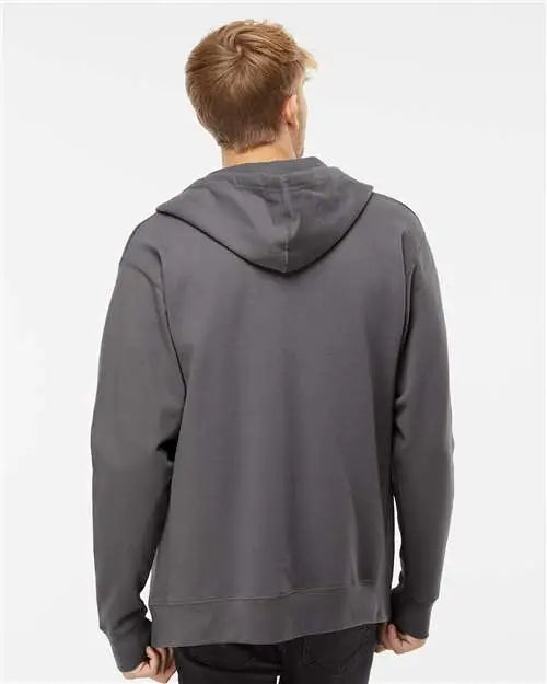 Independent Trading Co. Ss4500z Midweight Full-zip Hooded Sweatshirt - Charcoal
