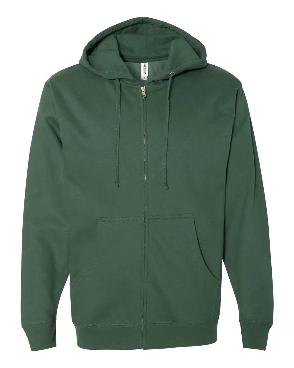 Independent Trading Co. Ss4500z Midweight Full-zip Hooded Sweatshirt - Alpine Green - Xs