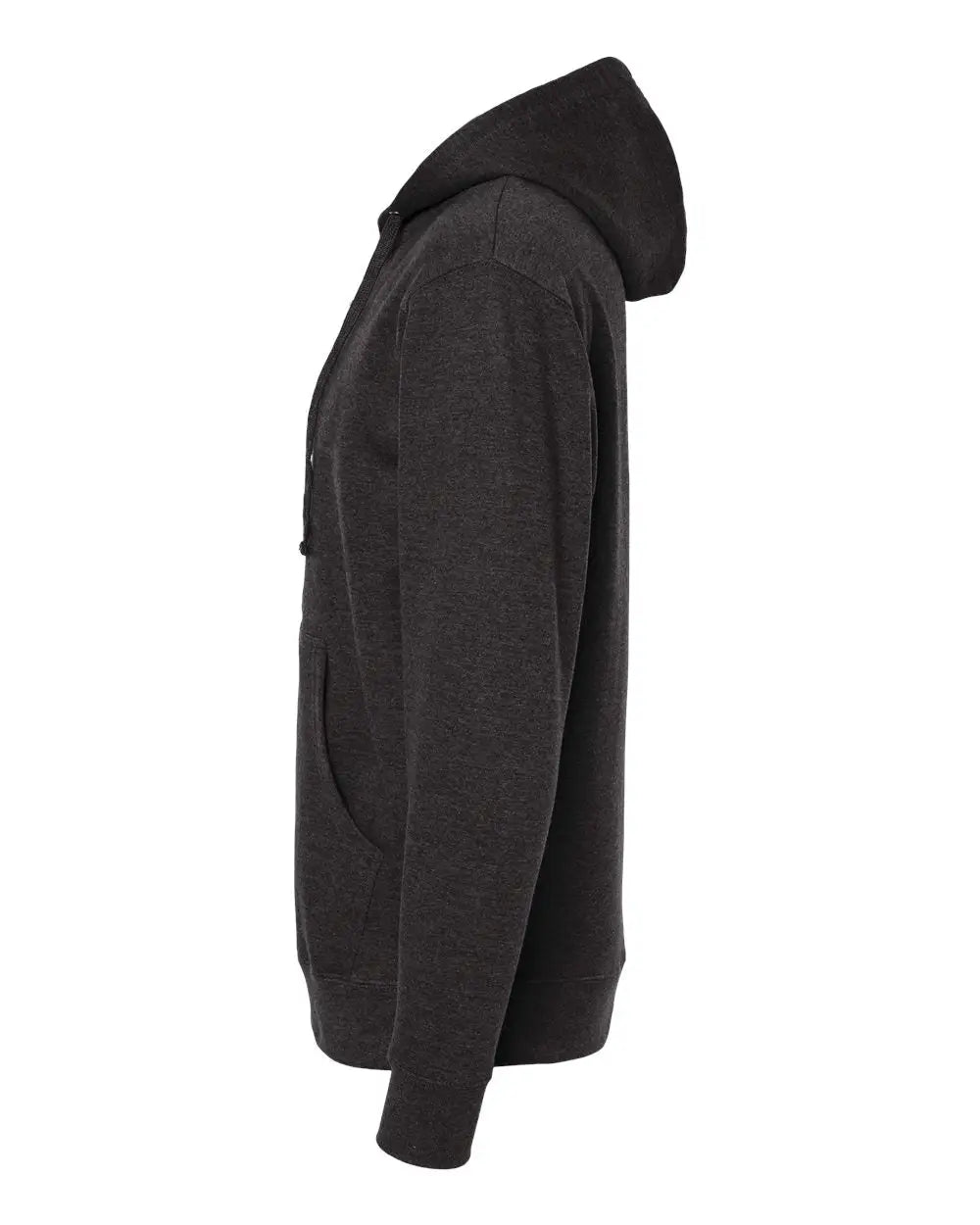 Independent Trading Co. Ss4500z Midweight Full-zip Hooded Sweatshirt - Charcoal Heather