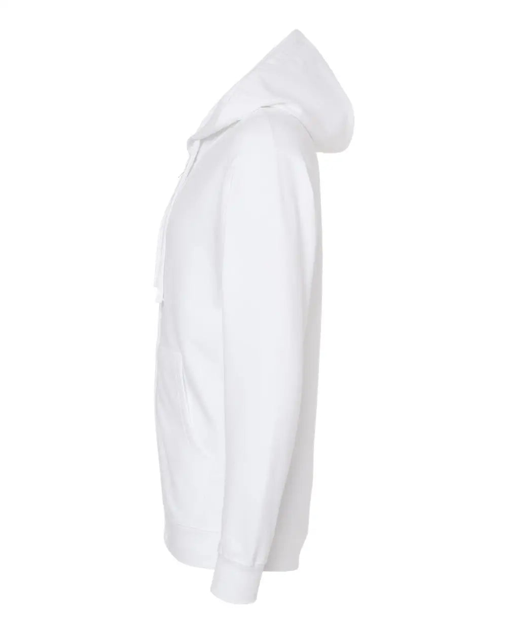 Independent Trading Co. Ss4500z Midweight Full-zip Hooded Sweatshirt - White