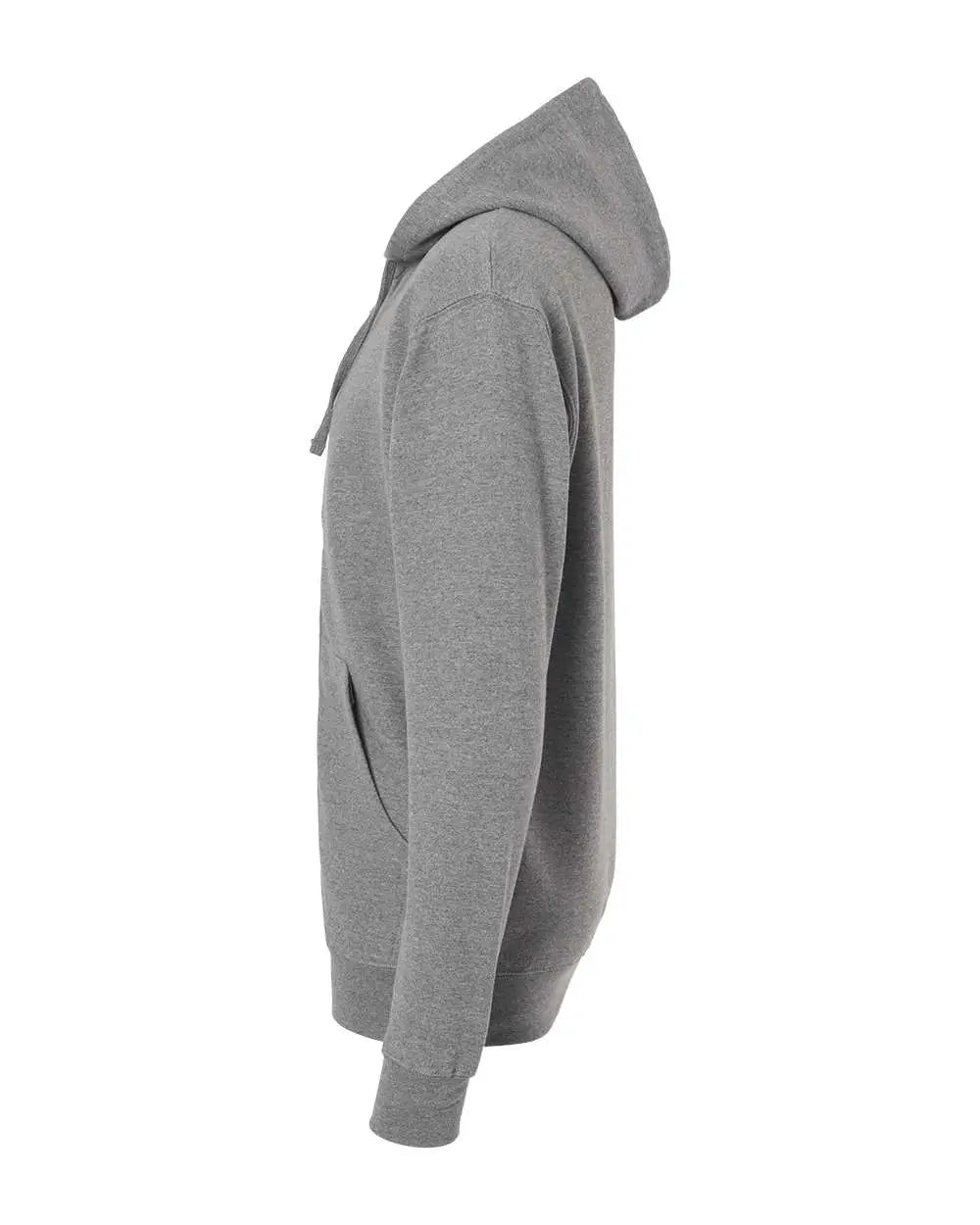 Independent Trading Co. Ss4500z Midweight Full-zip Hooded Sweatshirt - Gunmetal Heather