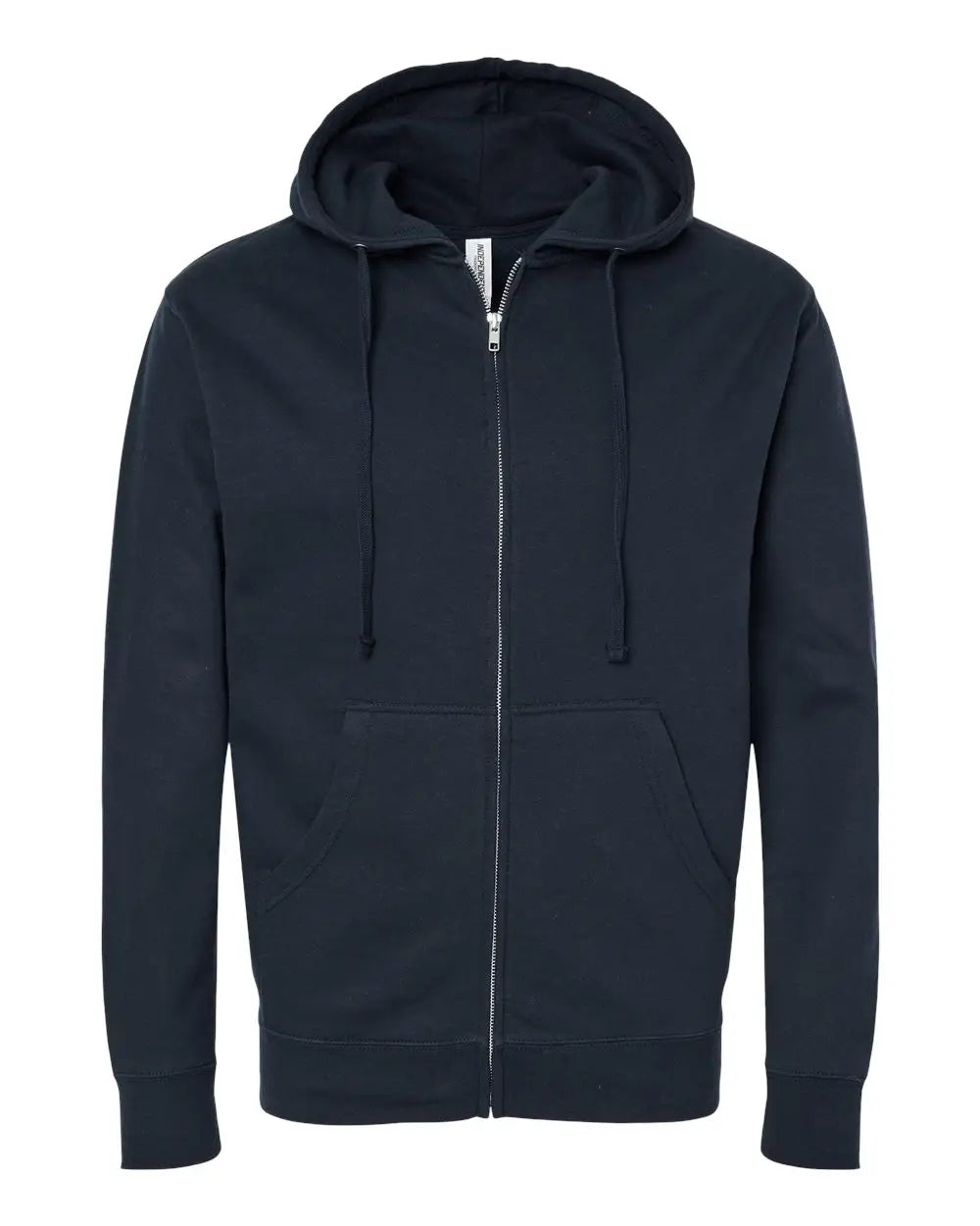 Independent Trading Co. Ss4500z Midweight Full-zip Hooded Sweatshirt - Navy - Xs