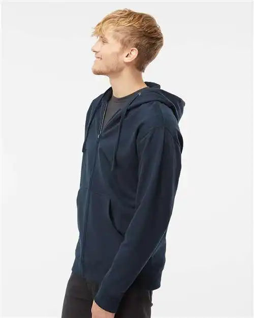 Independent Trading Co. Ss4500z Midweight Full-zip Hooded Sweatshirt - Classic Navy