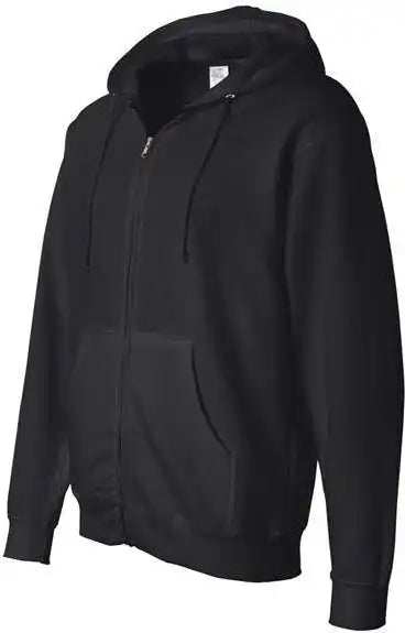 Independent Trading co Ss4500z Midweight Full-zip Hooded Sweatshirt - Black