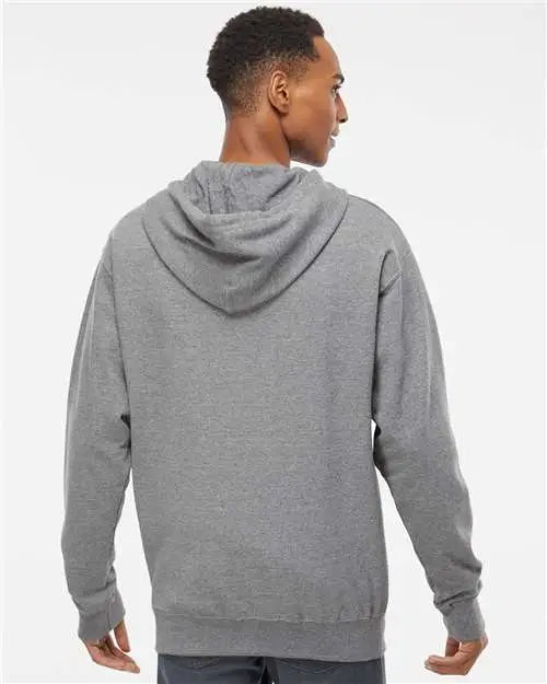 Independent Trading Co. Ss4500z Midweight Full-zip Hooded Sweatshirt - Gunmetal Heather