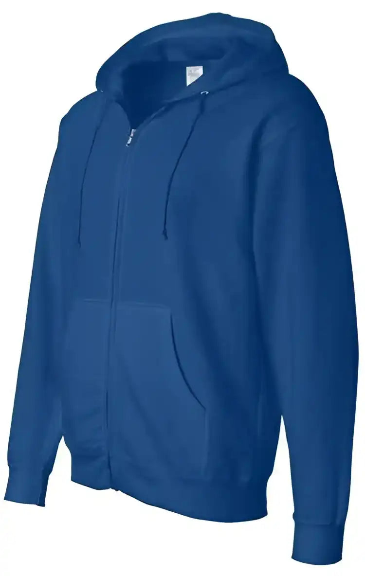 Independent Trading co Ss4500z Midweight Full Zip Hooded Sweatshirt Royal