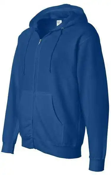 Independent Trading co Ss4500z Midweight Full-zip Hooded Sweatshirt - Royal