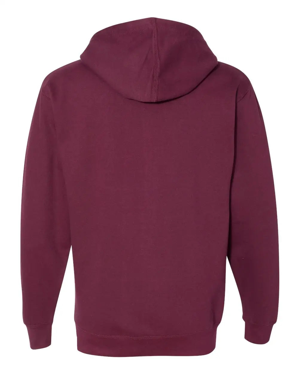 Independent Trading Co. Ss4500z Midweight Full-zip Hooded Sweatshirt - Maroon
