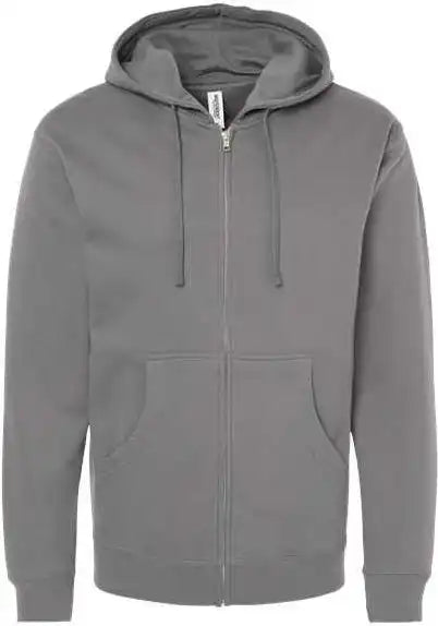Independent Trading co Ss4500z Midweight Full-zip Hooded Sweatshirt - Charcoal