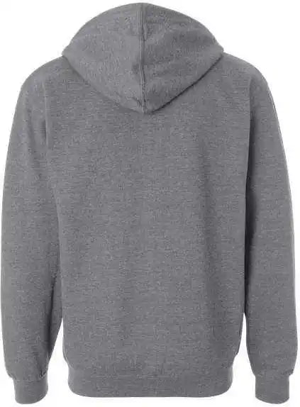 Independent Trading co Ss4500z Midweight Full-zip Hooded Sweatshirt - Gunmetal Heather