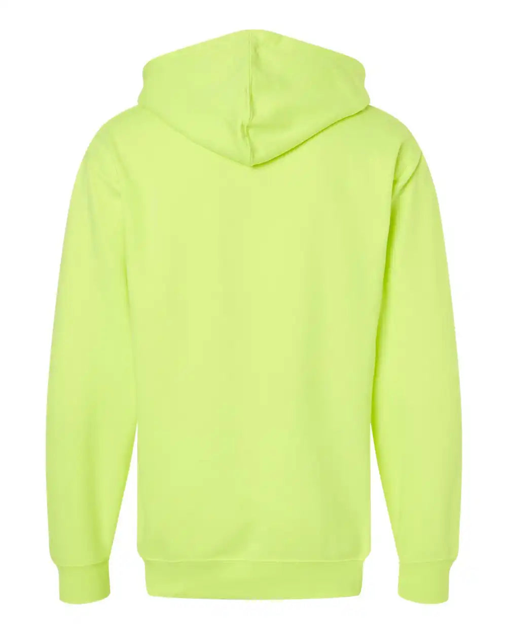 Independent Trading Co. Ss4500z Midweight Full-zip Hooded Sweatshirt - Safety Yellow - Xs