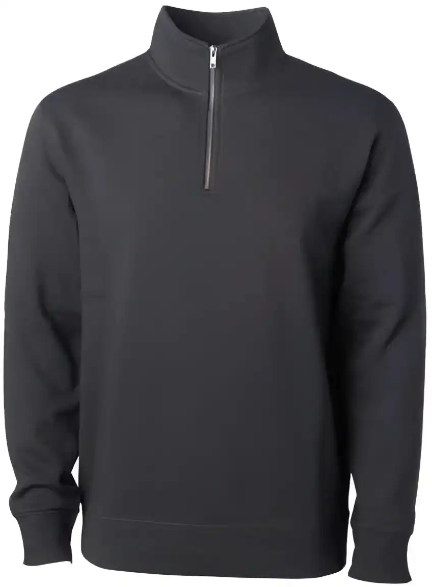 Independent Trading co Ss4600qz Midweight Quarter Zip Pullover Asphalt