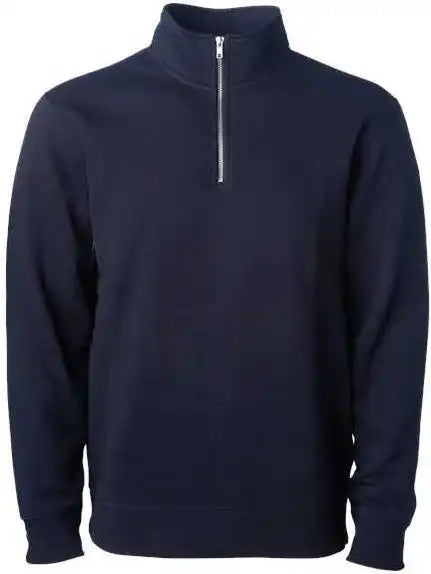 Independent Trading co Ss4600qz Midweight Quarter Zip Pullover Classic Navy