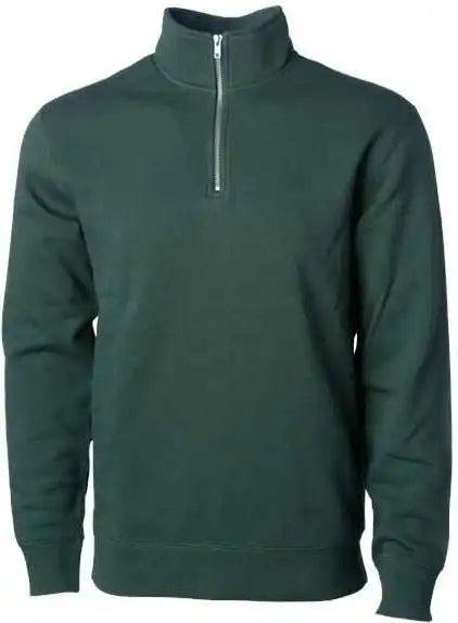 Independent Trading co Ss4600qz Midweight Quarter Zip Pullover Alpine Green