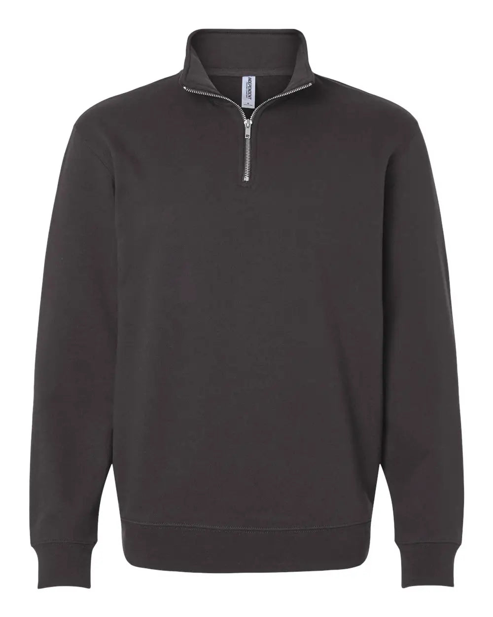 Independent Trading Co. Ss4600qz Midweight Quarter-zip Pullover - Asphalt - Dark Gray / Xs