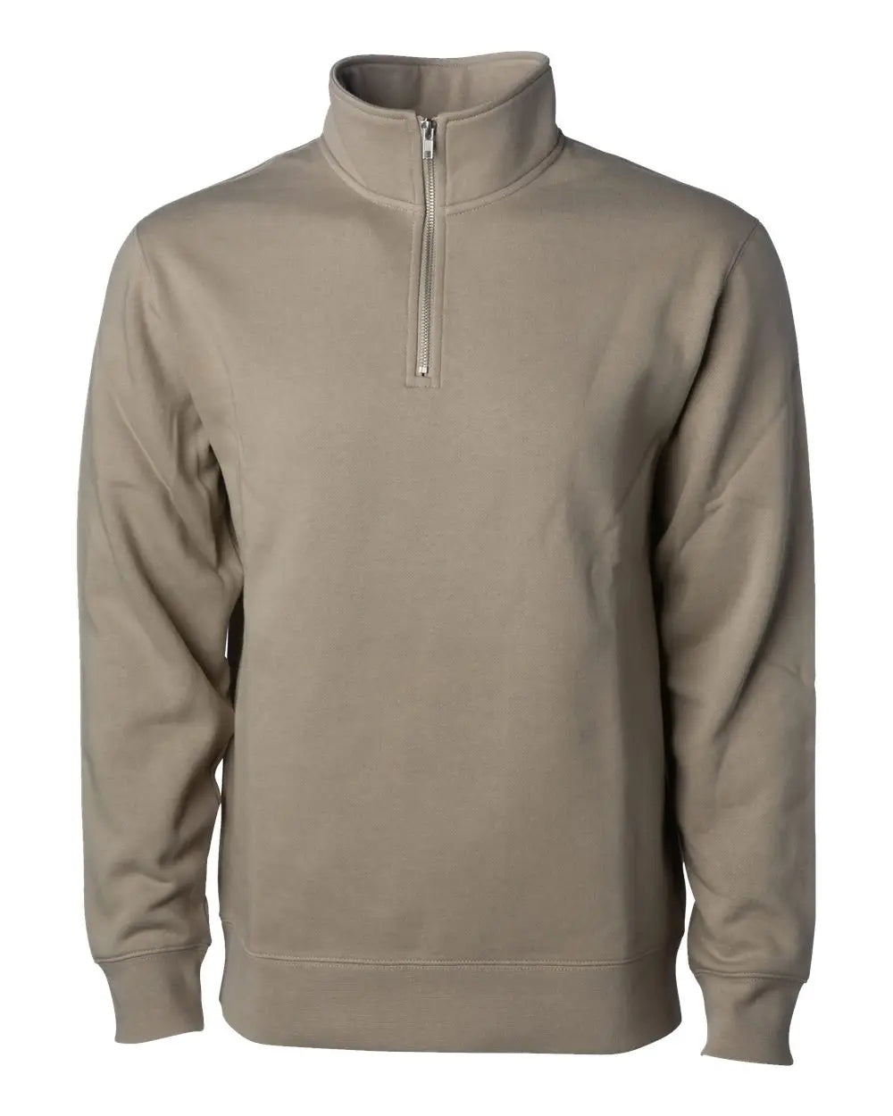 Independent Trading Co. Ss4600qz Midweight Quarter-zip Pullover - Cement - Gray / Xs