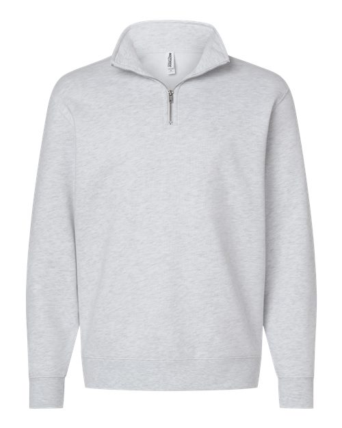 Independent Trading Co. Ss4600qz Midweight Quarter-zip Pullover - Ash Heather
