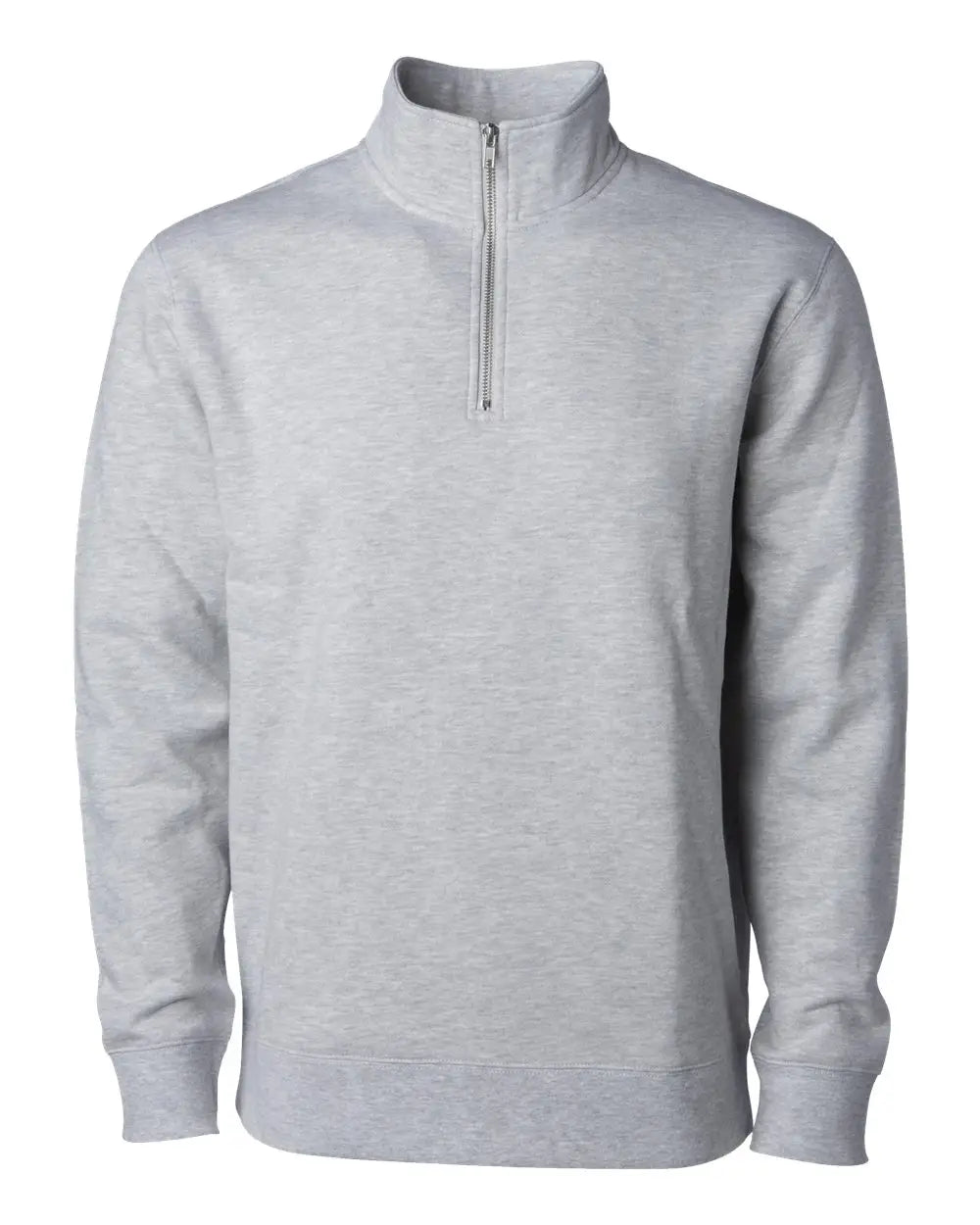 Independent Trading Co. Ss4600qz Midweight Quarter-zip Pullover - Grey Heather - Gray / Xs