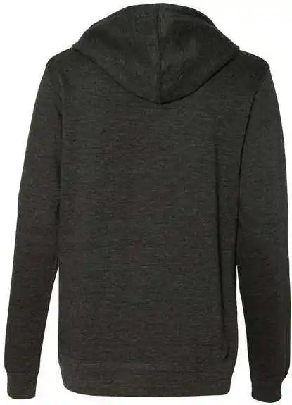 Independent Trading co Ss650 Juniors Heavenly Fleece Lightweight Hooded Sweatshirt - Charcoal Heather
