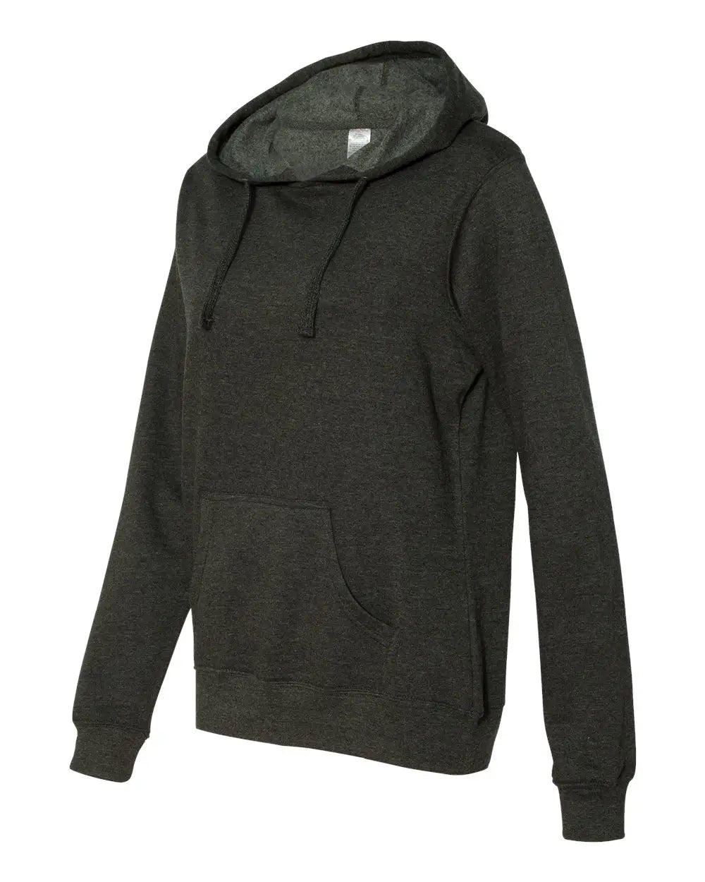Independent Trading Co. Ss650 Juniors’ Heavenly Fleece Lightweight Hooded Sweatshirt - Charcoal Heather - Dark Gray / s