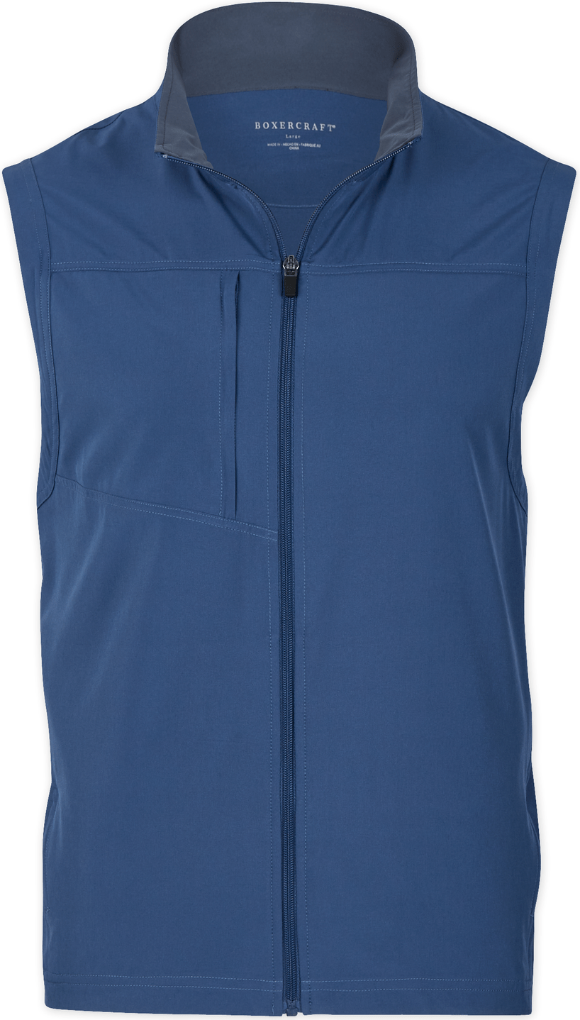 INDIGO BOXERCRAFT MEN'S STRETCH WOVEN VEST  grouped