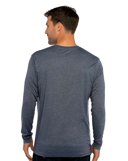 Indigo Triblend Long Sleeve T-Shirt - 6071