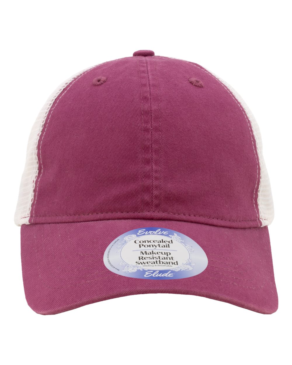 Infinity Her Annie Women’s Peached Twill Mesh Back Cap - Berry White