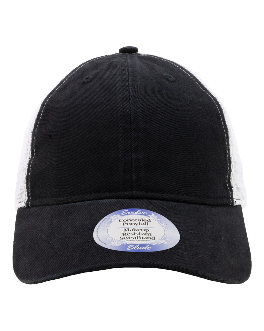 Infinity Her Annie Women’s Peached Twill Mesh Back Cap - Black White