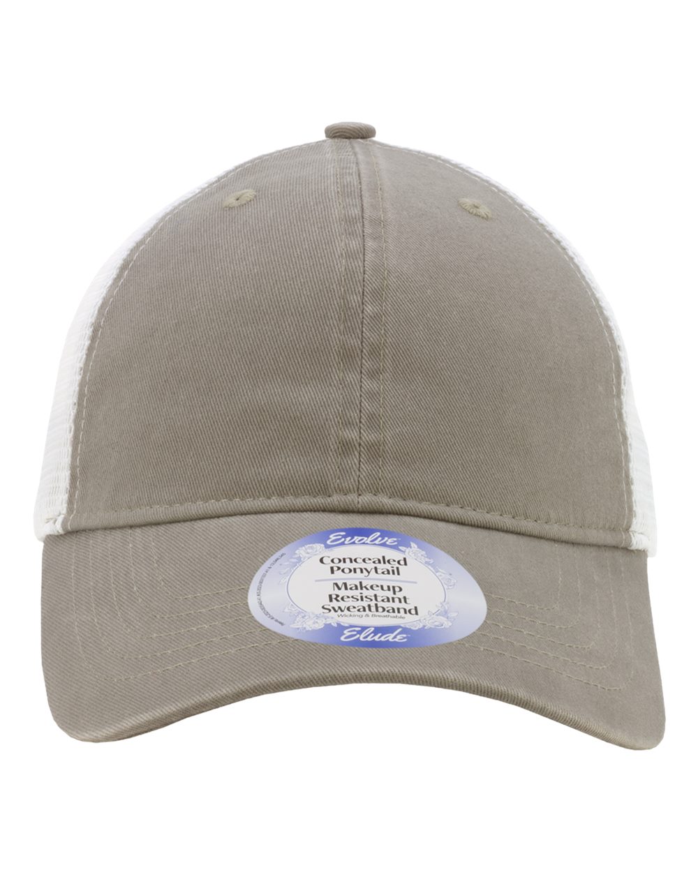 Infinity Her Annie Women’s Peached Twill Mesh Back Cap - Slate White