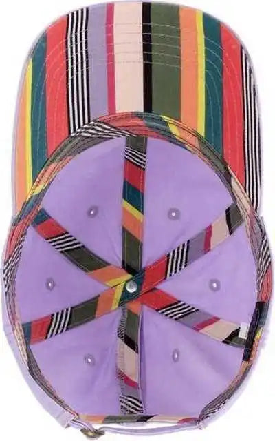 Infinity Her Cassie Women’s Pigment Dyed Fashion Undervisor Cap Lavender Stripes Purple / one Size Fits Most