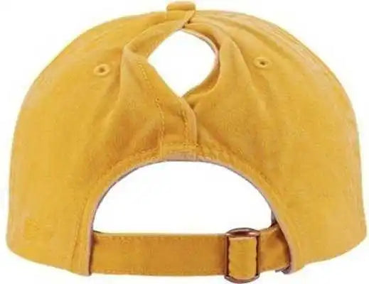 Infinity Her Cassie Women’s Pigment-dyed Fashion Undervisor Cap - Sunset Yellow Polka Dots - Multi-colored / one Size