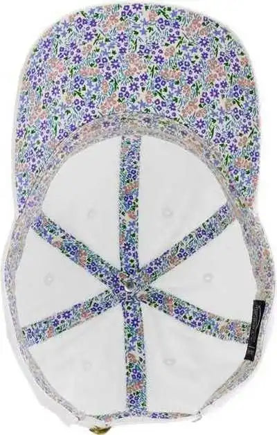Infinity Her Cassie Women’s Pigment Dyed Fashion Undervisor Cap White Floral Multi Colored / one Size Fits Most