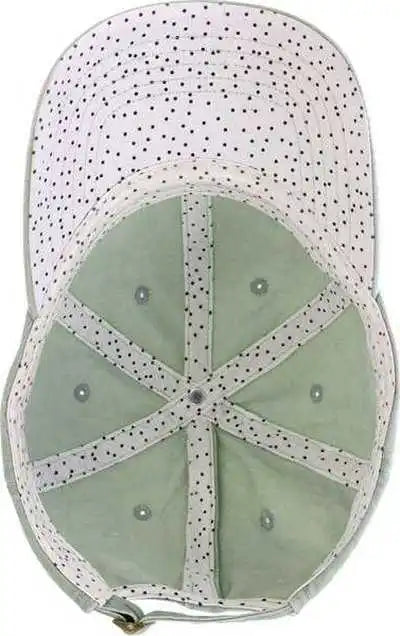 Infinity Her Cassie Women’s Pigment-dyed Fashion Undervisor Cap - Sage Polka Dots - Multi-colored / one Size Fits Most