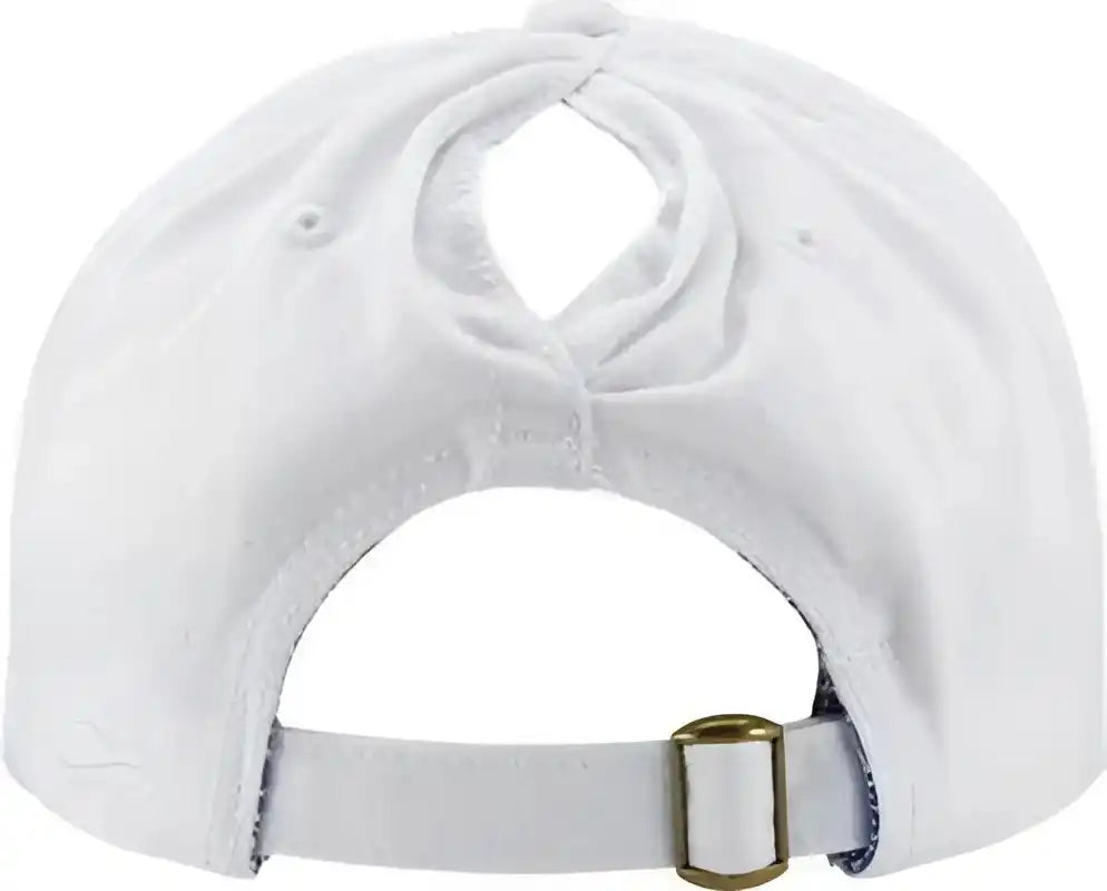 Infinity Her Cassie Women’s Pigment-dyed Fashion Undervisor Cap - White Floral - Multi-colored / one Size Fits Most