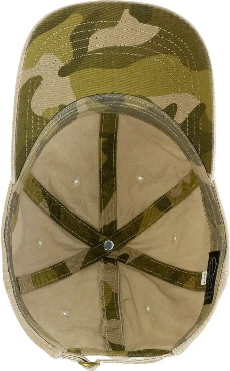 Infinity Her Cassie Women’s Pigment-dyed with Fashion Undervisor Cap - Khaki Camo - Multi-colored / one Size Fits Most