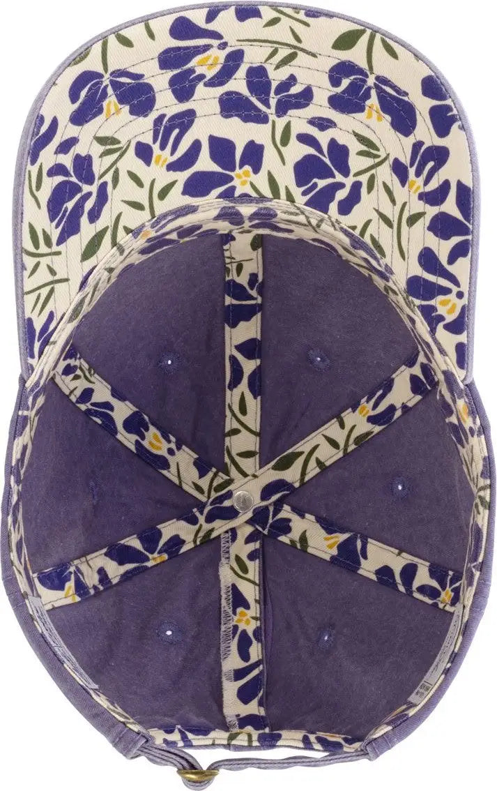 Infinity Her Cassie Women’s Pigment-dyed with Fashion Undervisor Cap - Violet Floral - Violet/ / one Size Fits Most