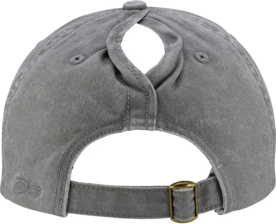 Infinity Her Cassie Women’s Pigment-dyed with Fashion Undervisor Cap - Light Grey Polka Dots - Multi-colored / one Size
