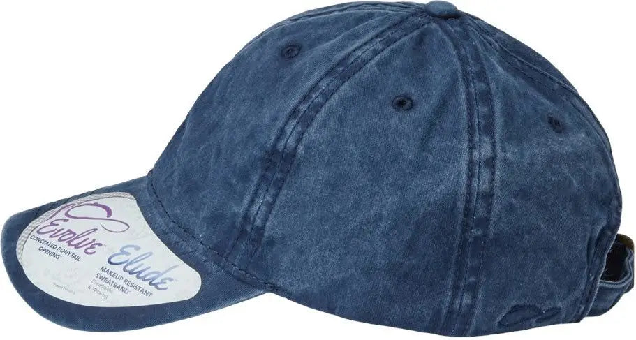 Infinity Her Cassie Women’s Pigment-dyed with Fashion Undervisor Cap - Navy Stripes - Multi-colored / one Size Fits Most