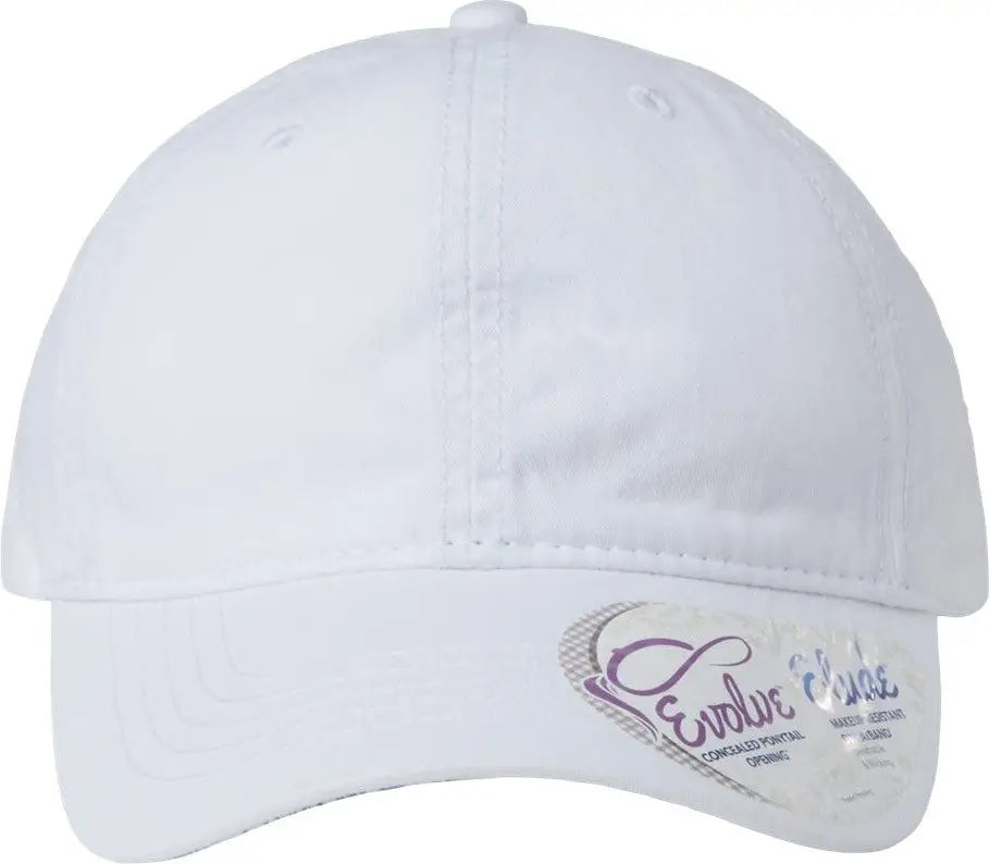 Infinity Her Cassie Women’s Pigment-dyed with Fashion Undervisor Cap - White Floral - Multi-colored / one Size Fits Most
