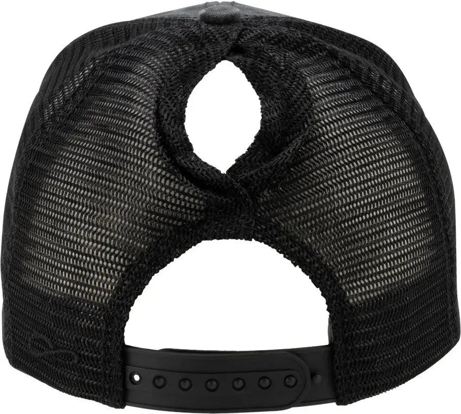Infinity Her Charlie Women’s Modern Trucker Cap - Black Leopard - one Size Fits Most