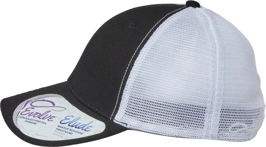 Infinity Her Charlie Women’s Modern Trucker Cap - Black White - one Size Fits Most