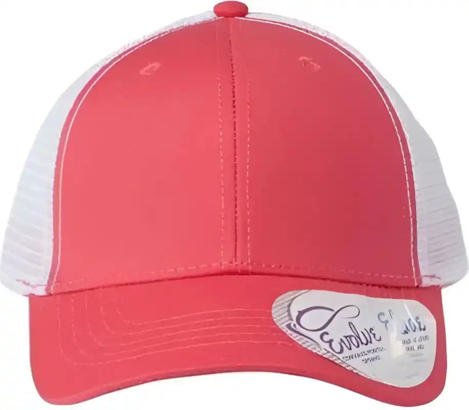 Infinity Her Charlie Women’s Modern Trucker Cap Coral White / one Size Fits Most