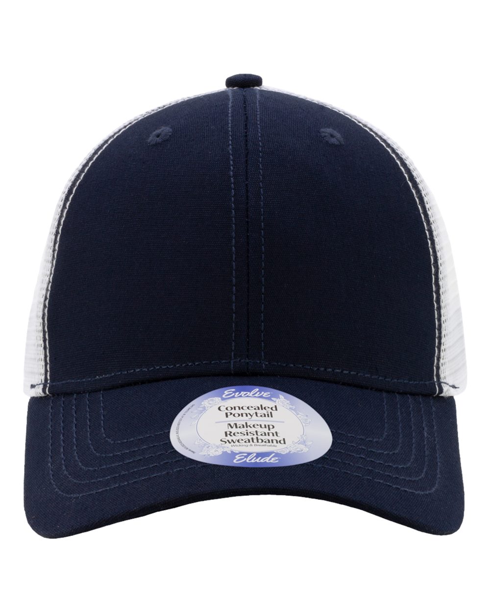 Infinity Her Charlie Women’s Modern Trucker Cap - Dark Navy White
